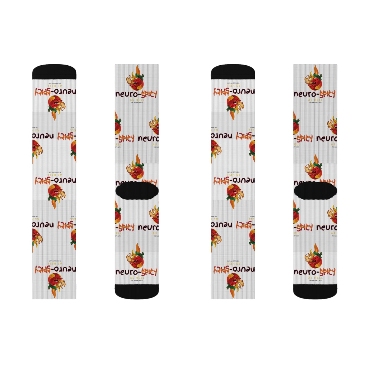 Neuro-Spicy Socks - Fun & Comfy Novelty Crew Socks