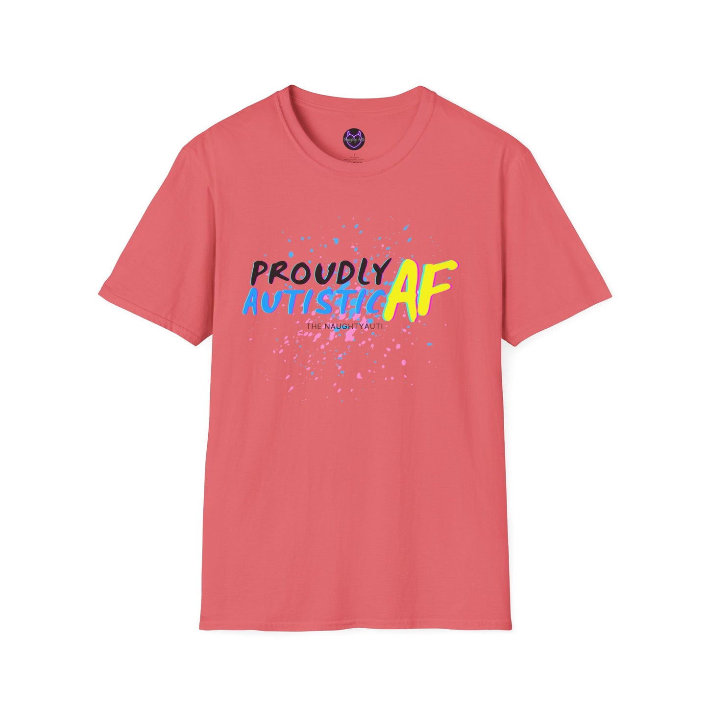 Proudly Autistic AF Unisex Softstyle T-Shirt - Celebrate Neurodiversity