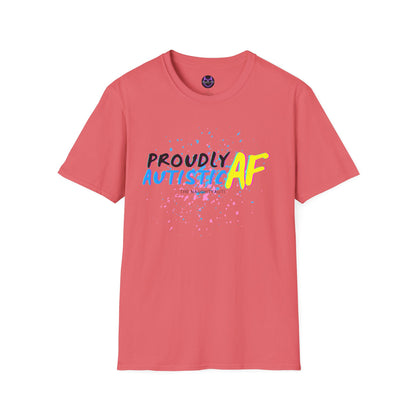 Proudly Autistic AF Unisex Softstyle T-Shirt - Celebrate Neurodiversity