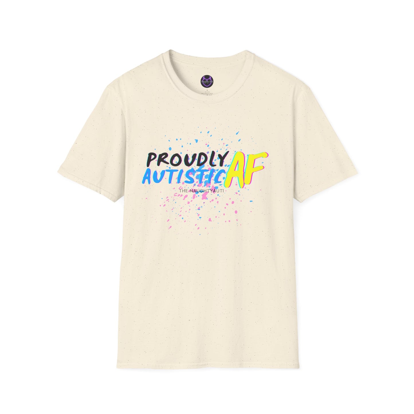Proudly Autistic AF Unisex Softstyle T-Shirt - Celebrate Neurodiversity