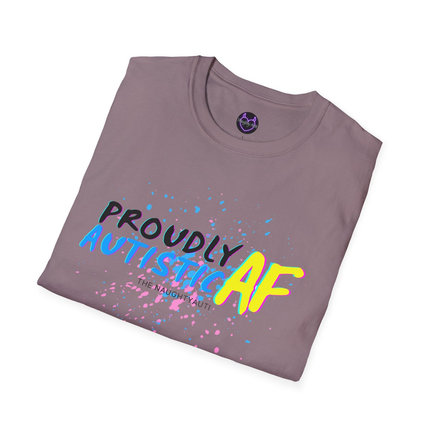 Proudly Autistic AF Unisex Softstyle T-Shirt - Celebrate Neurodiversity