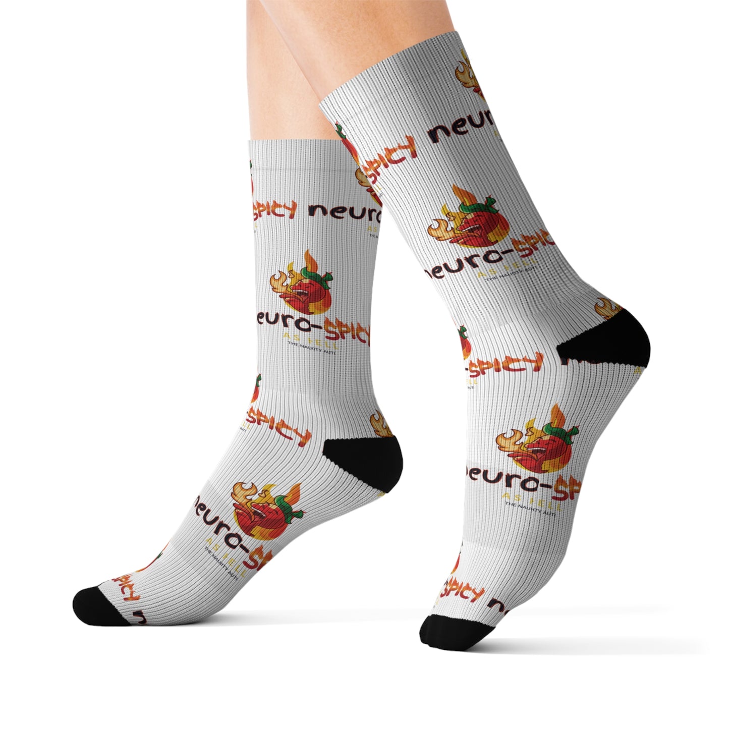Neuro-Spicy Socks - Fun & Comfy Novelty Crew Socks