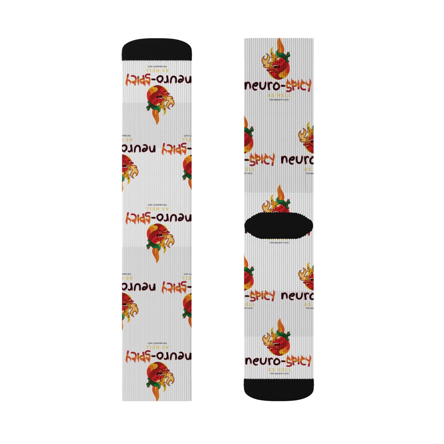 Neuro-Spicy Socks - Fun & Comfy Novelty Crew Socks