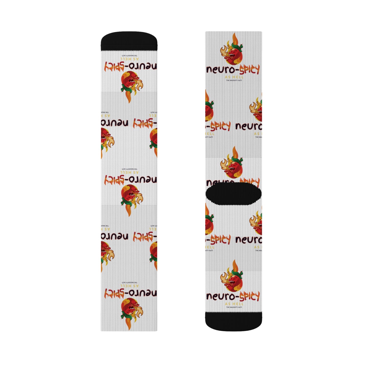 Neuro-Spicy Socks - Fun & Comfy Novelty Crew Socks