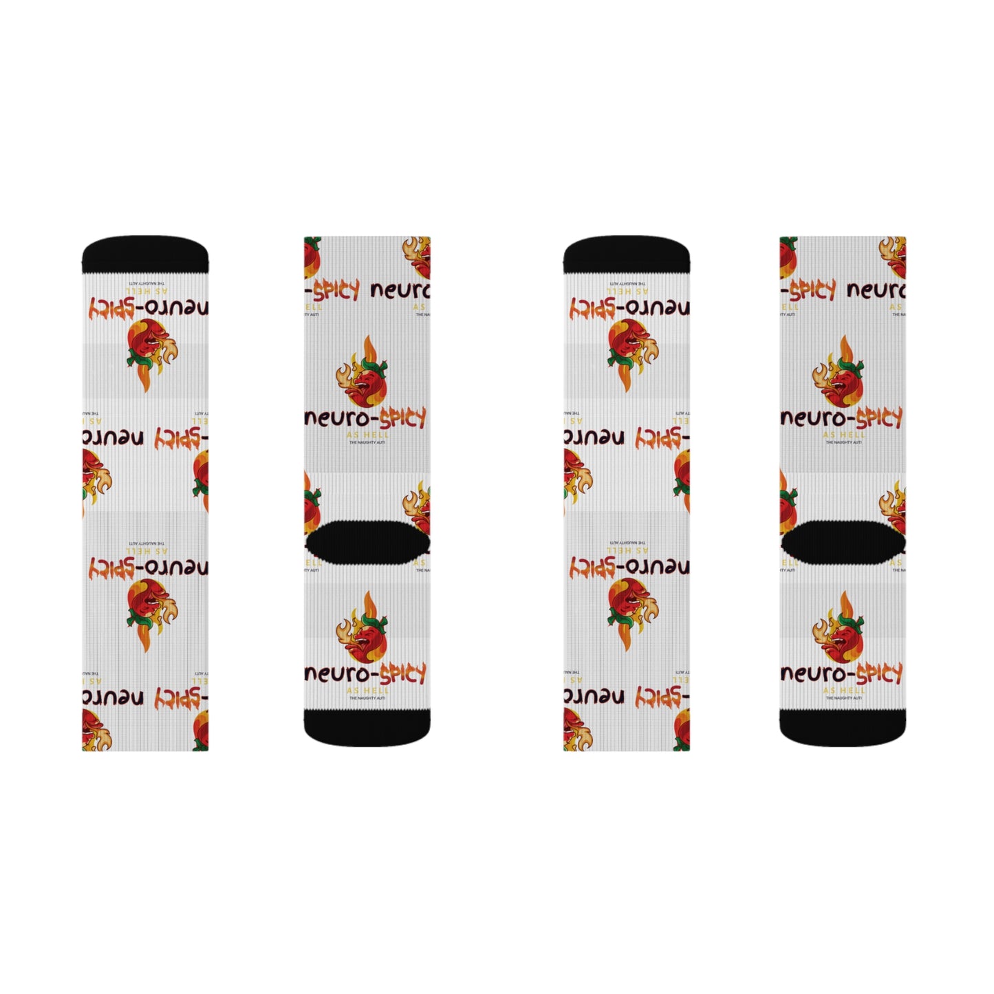 Neuro-Spicy Socks - Fun & Comfy Novelty Crew Socks