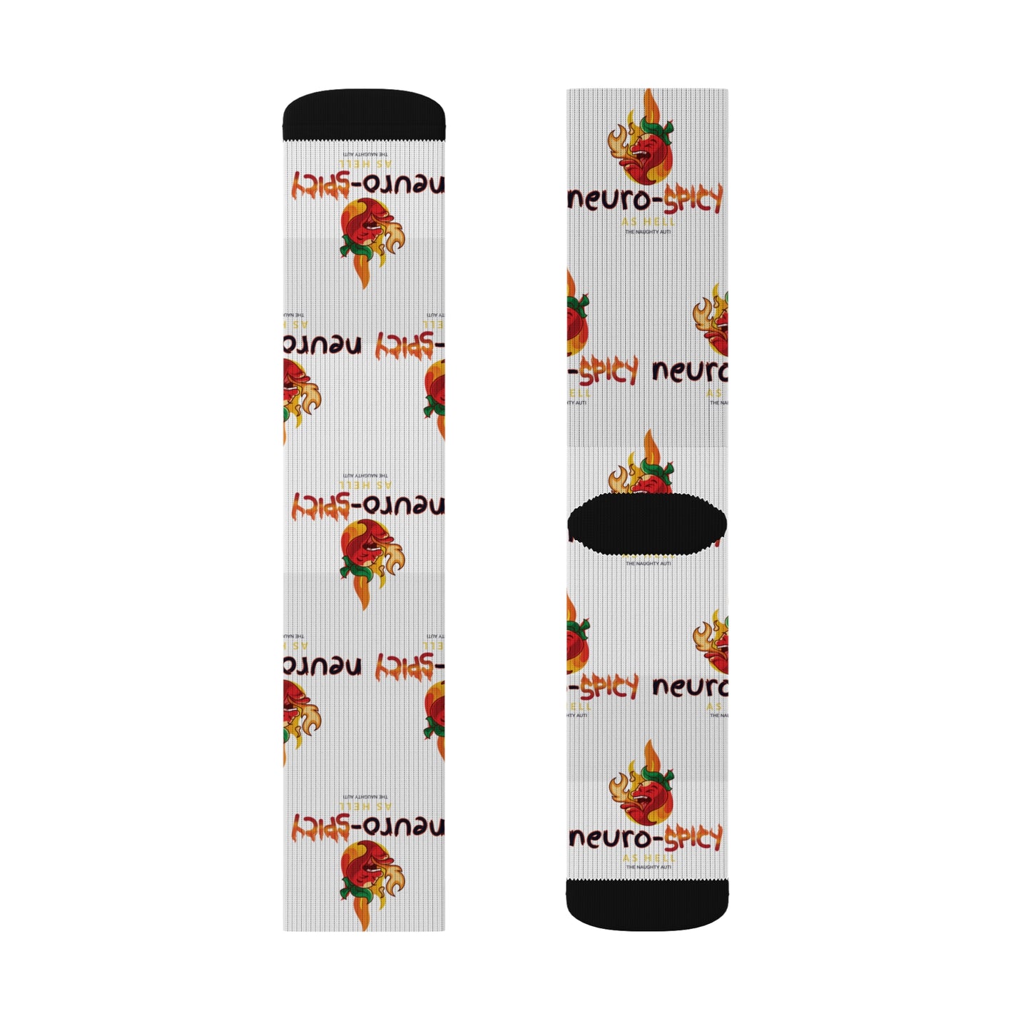 Neuro-Spicy Socks - Fun & Comfy Novelty Crew Socks