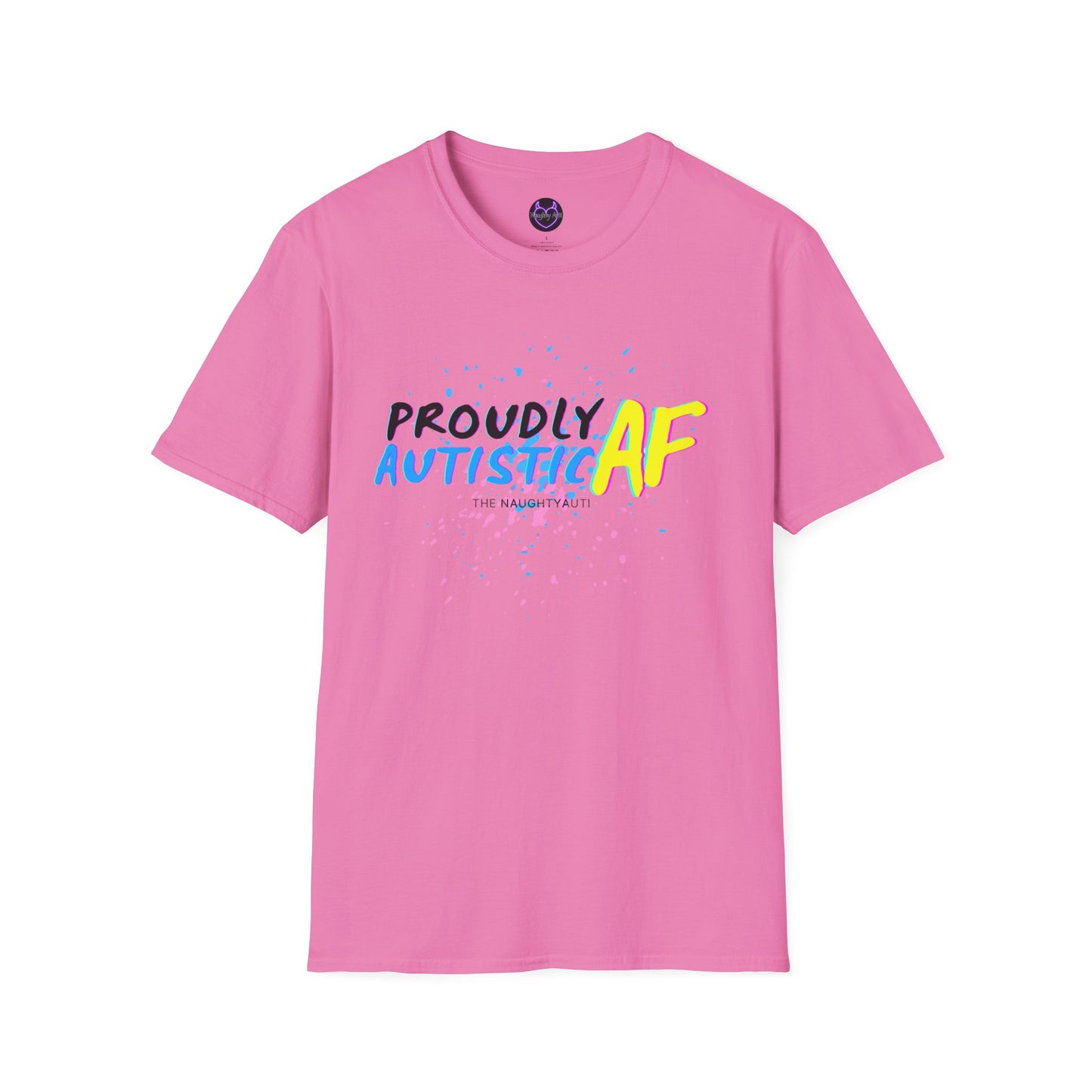 Proudly Autistic AF Unisex Softstyle T-Shirt - Celebrate Neurodiversity