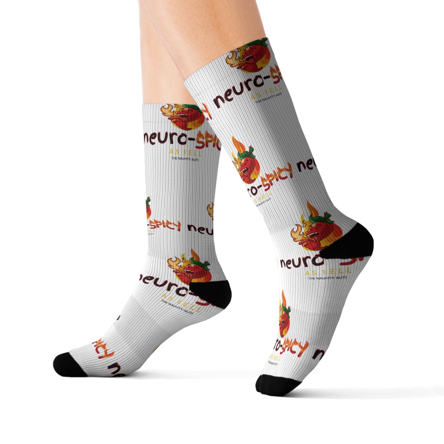 Neuro-Spicy Socks - Fun & Comfy Novelty Crew Socks