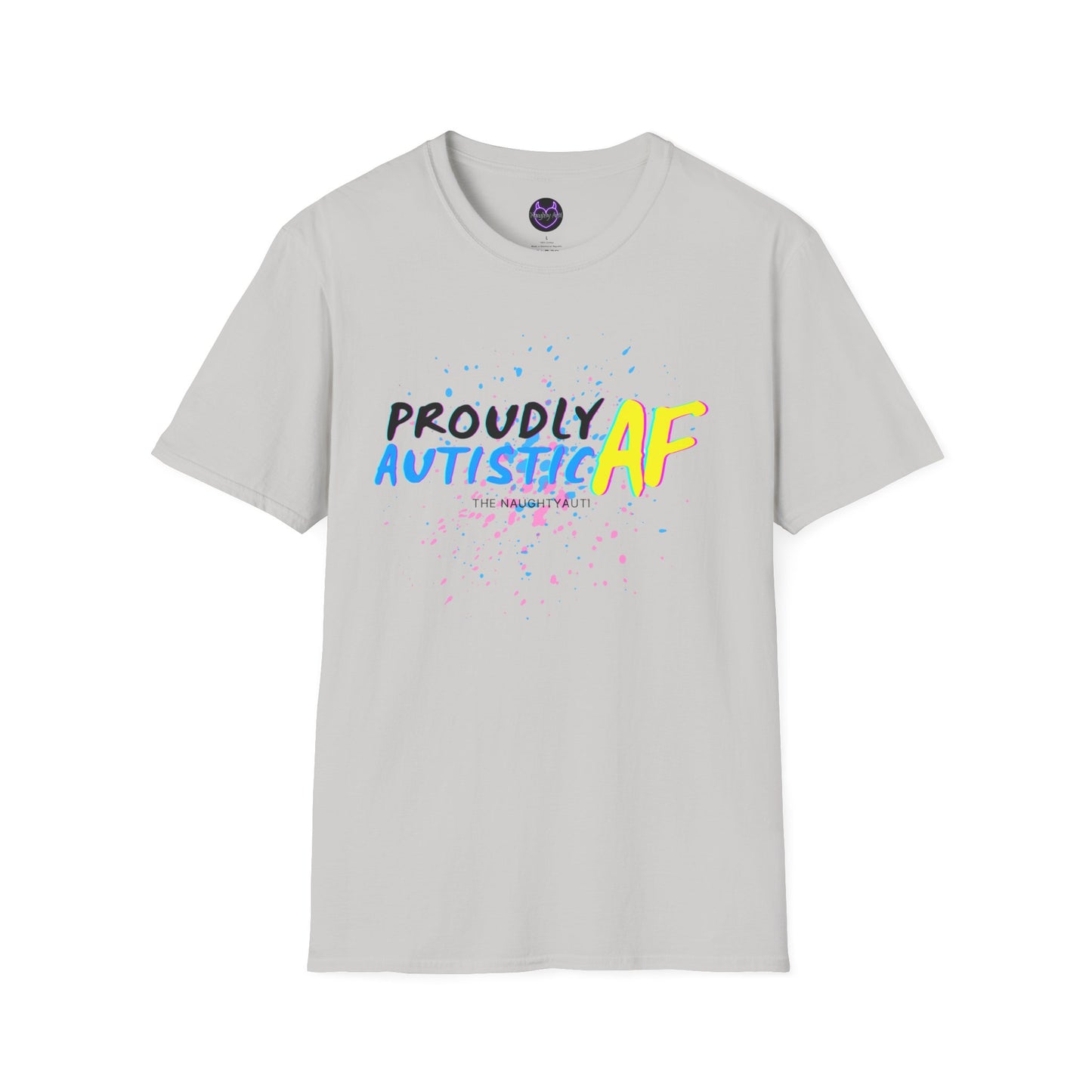Proudly Autistic AF Unisex Softstyle T-Shirt - Celebrate Neurodiversity