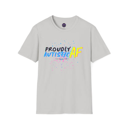 Proudly Autistic AF Unisex Softstyle T-Shirt - Celebrate Neurodiversity