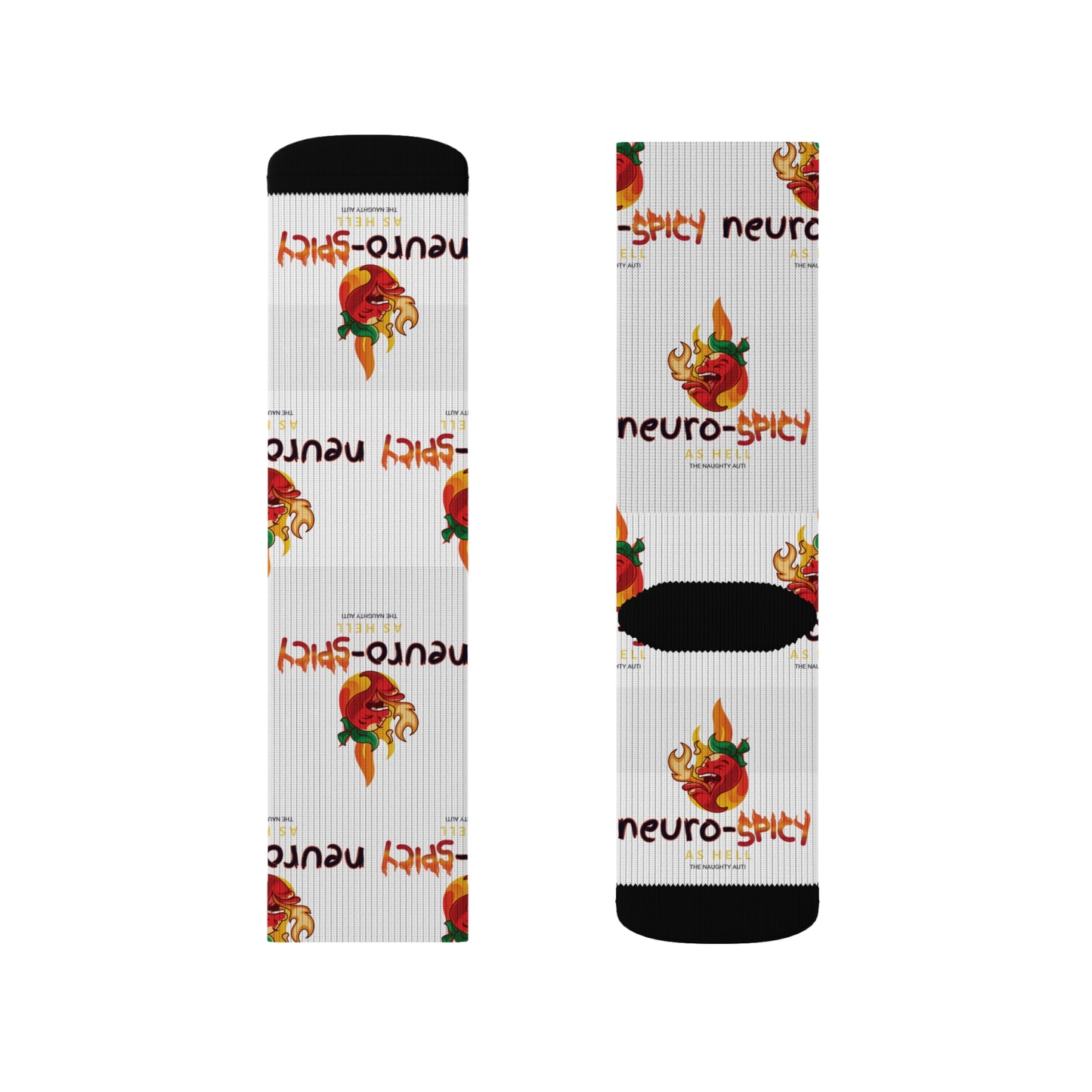Neuro-Spicy Socks - Fun & Comfy Novelty Crew Socks