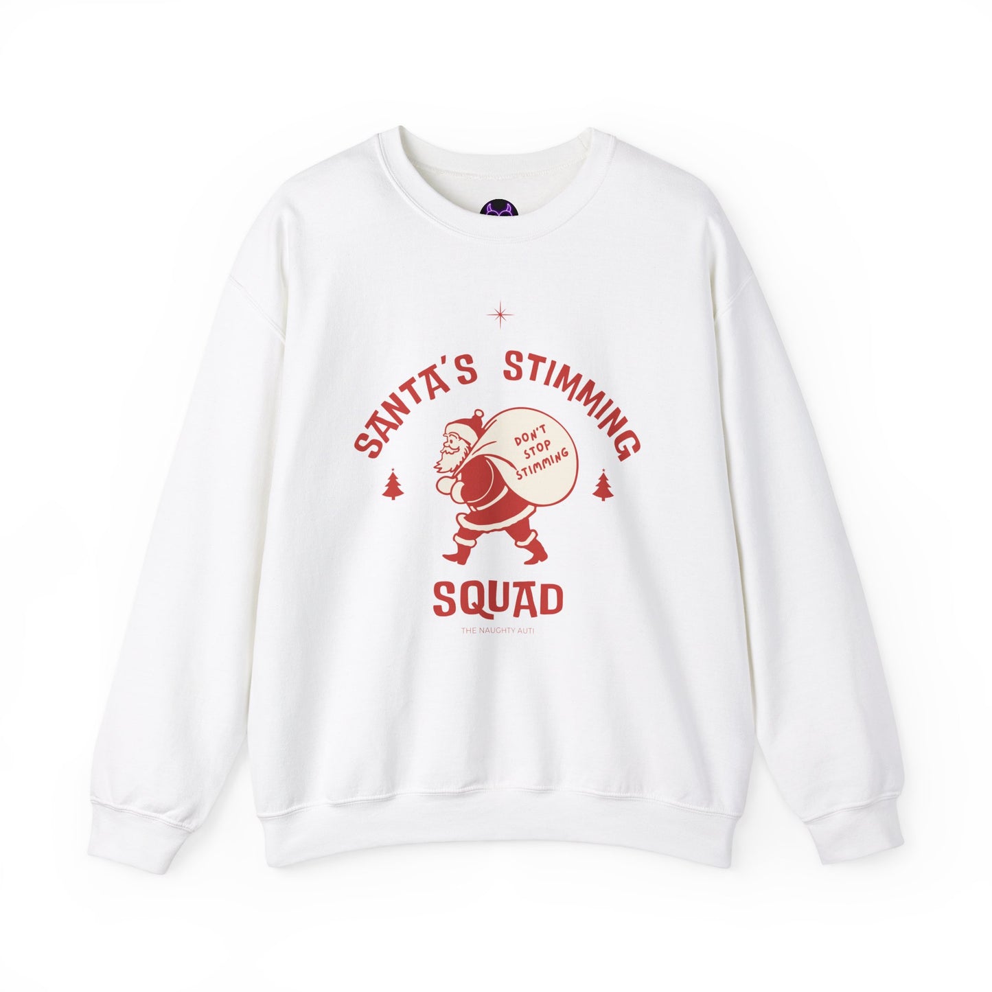 Santa's Stimming Squad Sweatshirt | Cozy Holiday Crewneck