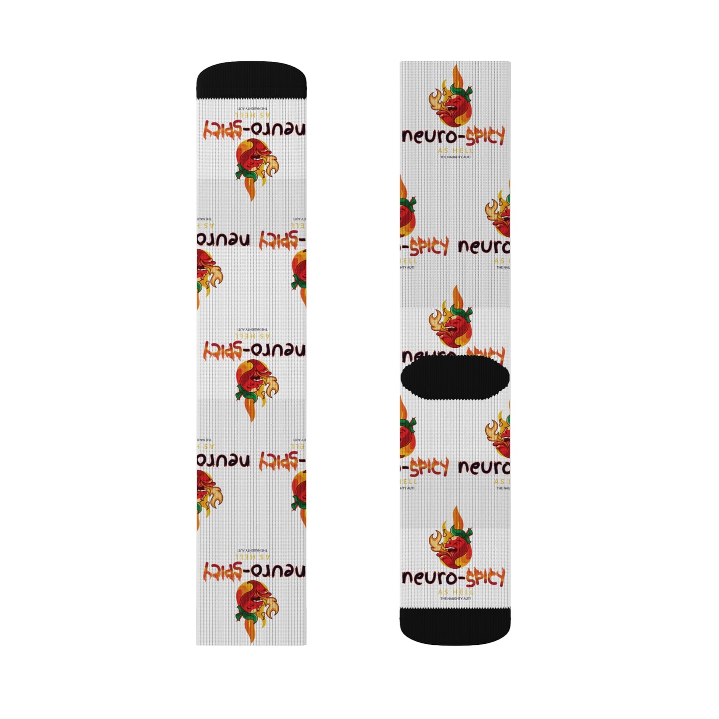 Neuro-Spicy Socks - Fun & Comfy Novelty Crew Socks