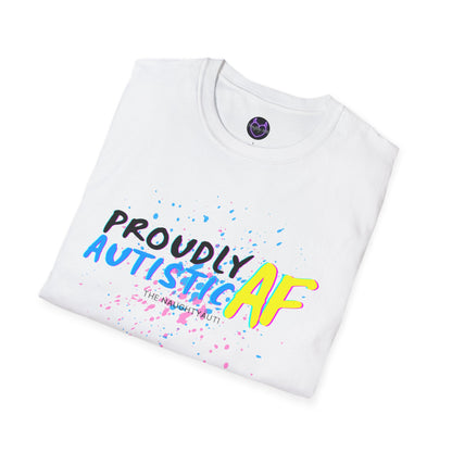 Proudly Autistic AF Unisex Softstyle T-Shirt - Celebrate Neurodiversity