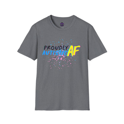 Proudly Autistic AF Unisex Softstyle T-Shirt - Celebrate Neurodiversity